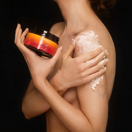 Fit skin peeling cukrowy do ciała antycellulitowy korzenna pomarańcza