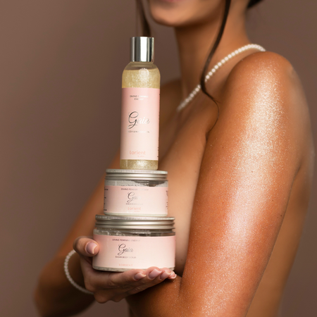 GAIA peeling cukrowy do ciała z opuncją, arganem i srebrnym pyłem