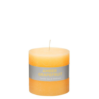 AMBRA I GREJPFRUT świeca walec mały