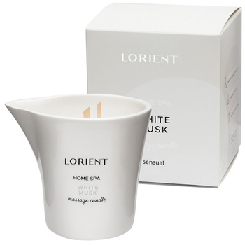 Świeca do masażu Białe Piżmo